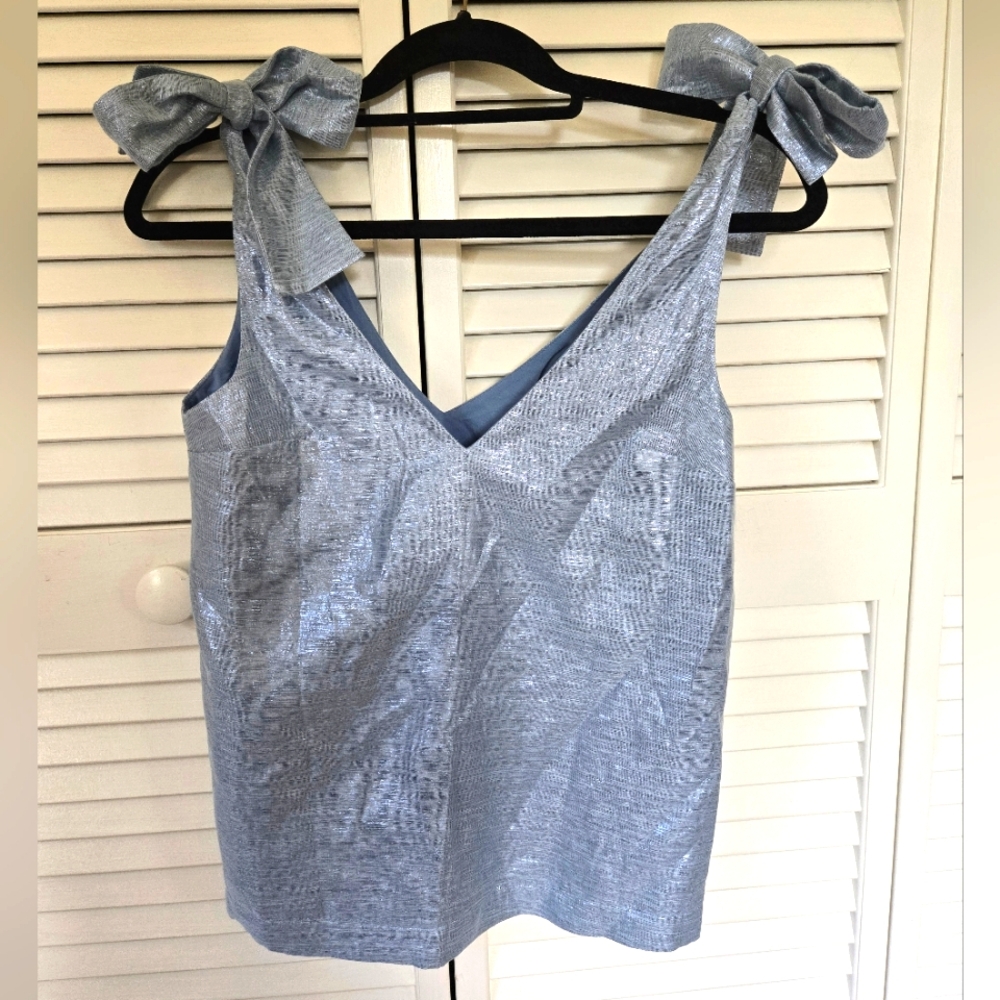Sezane Blouse Lara blue size US 2/FR 34 NWT